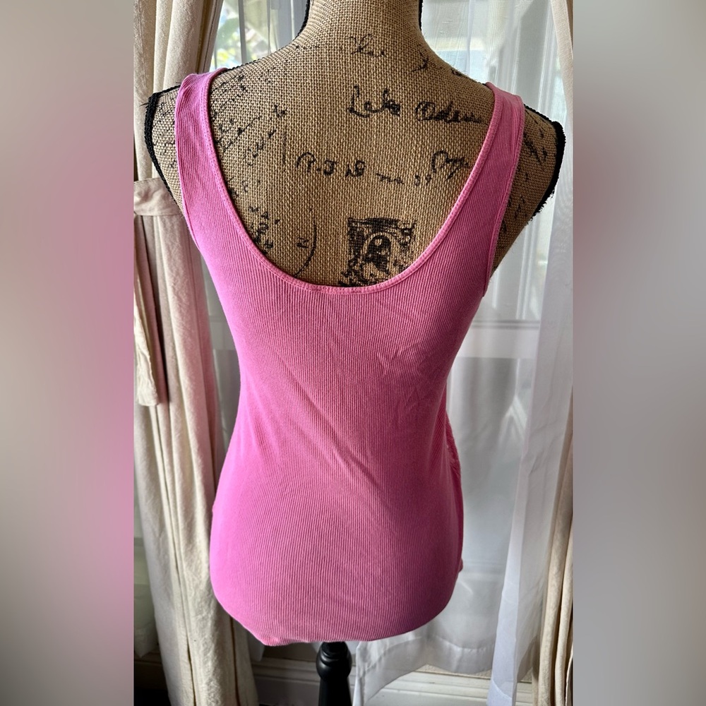Express Pink Sequin Tank Top Size Medium - Picture 4 of 7